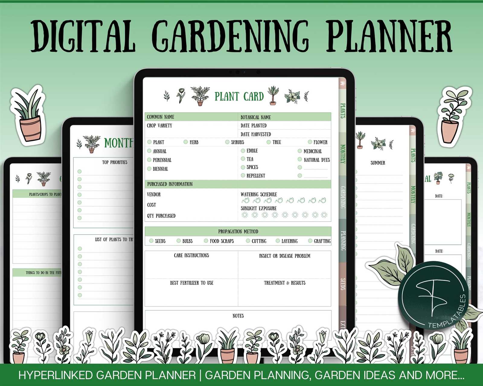 seed planting calendar template