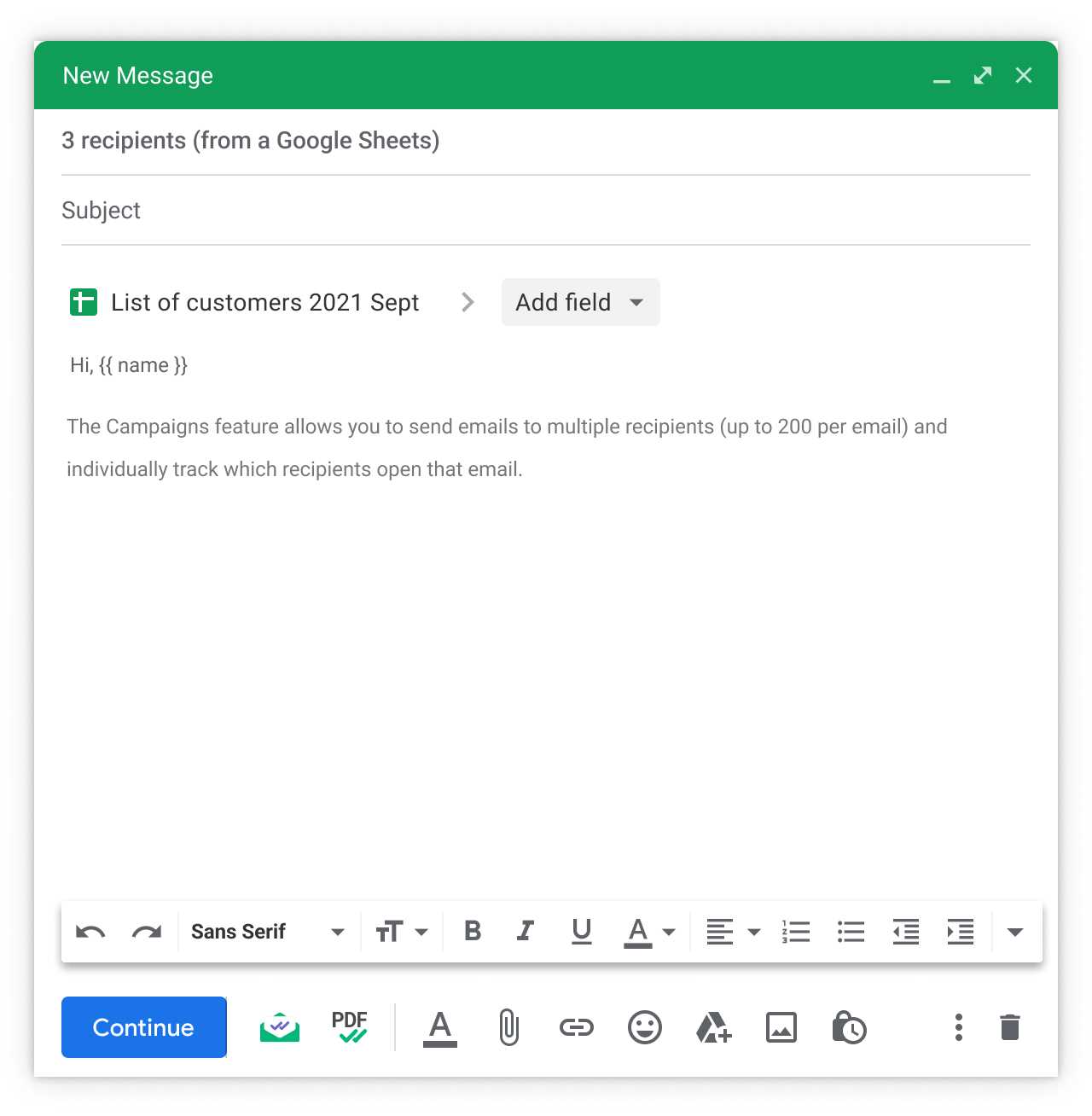 sending calendar invite email template