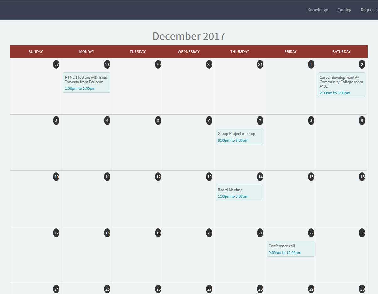 servicenow email client template calendar