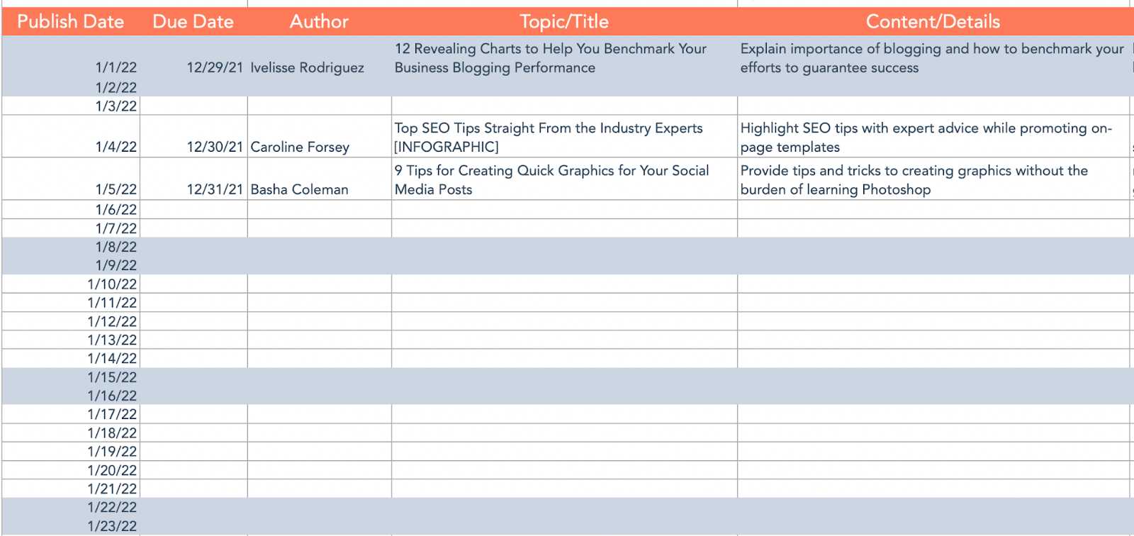 shareable calendar template