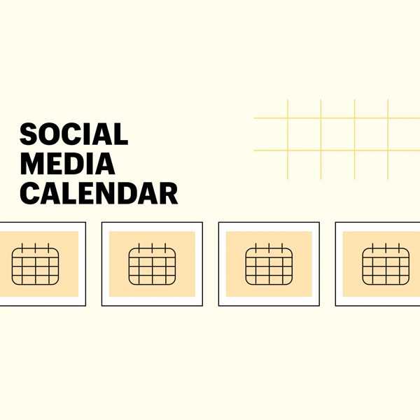 simple social media content calendar template