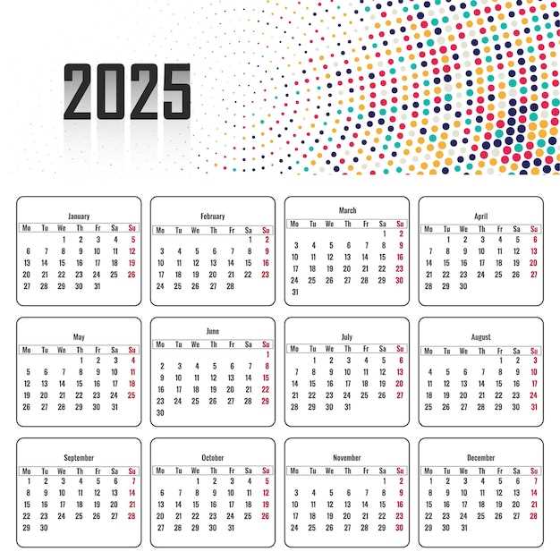 small calendar template 2025