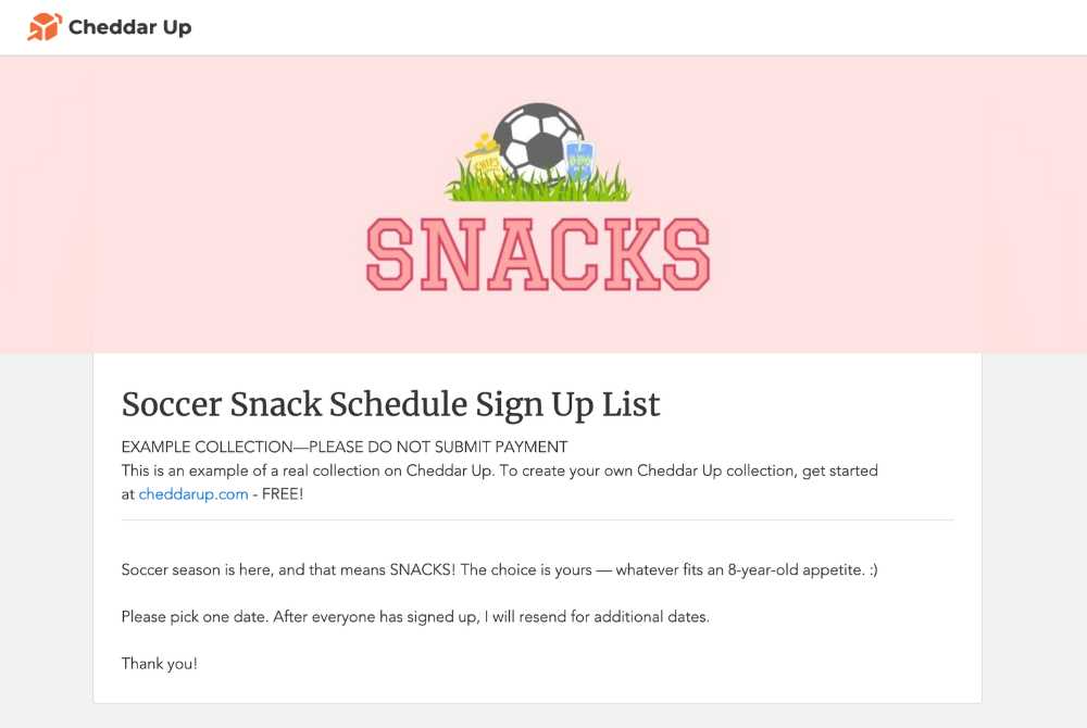 snack calendar template preschool