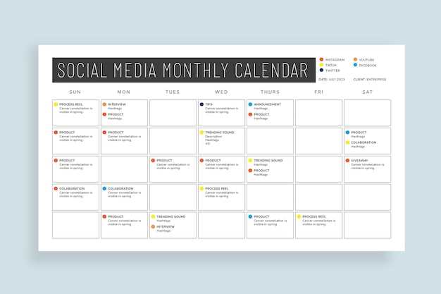 social calendar template