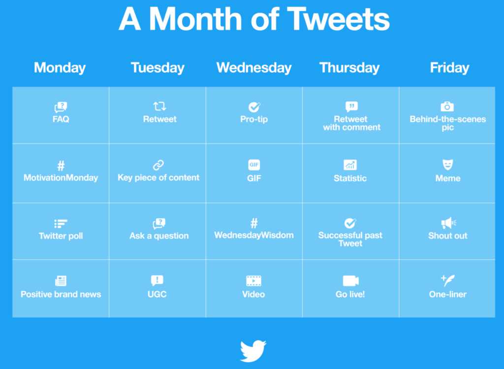 social media calendar planning template