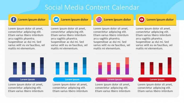 social media calendar powerpoint template