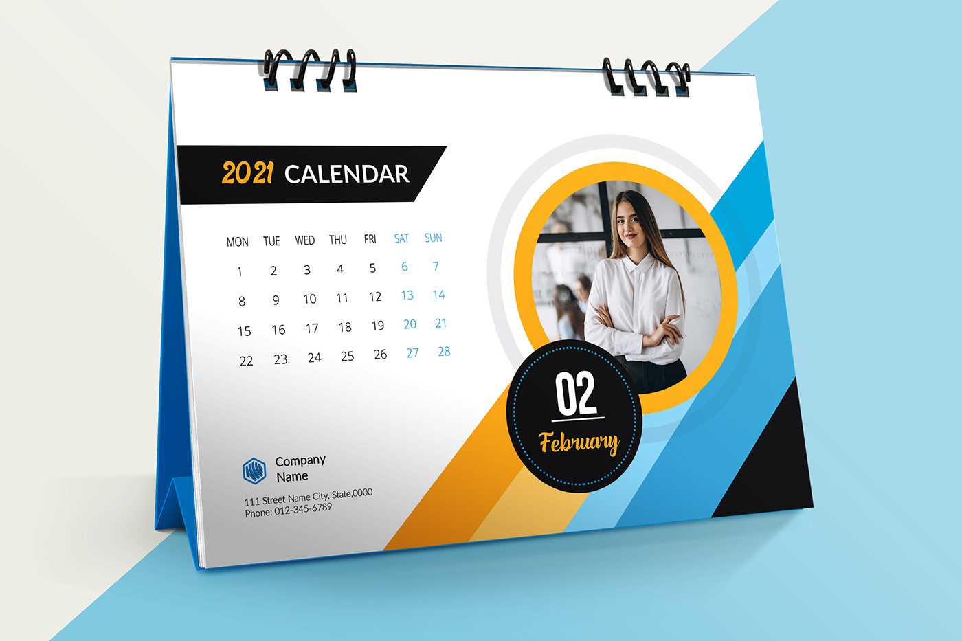 table top calendar template