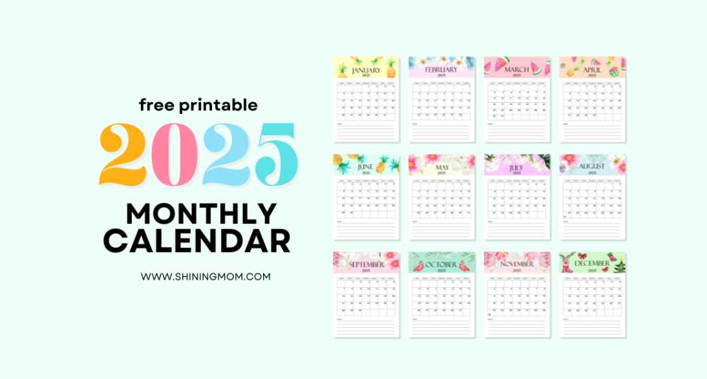 template free printable cute blank calendar