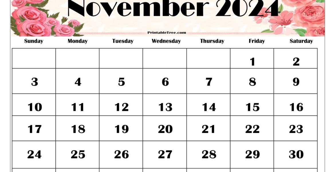 thanksgiving calendar template