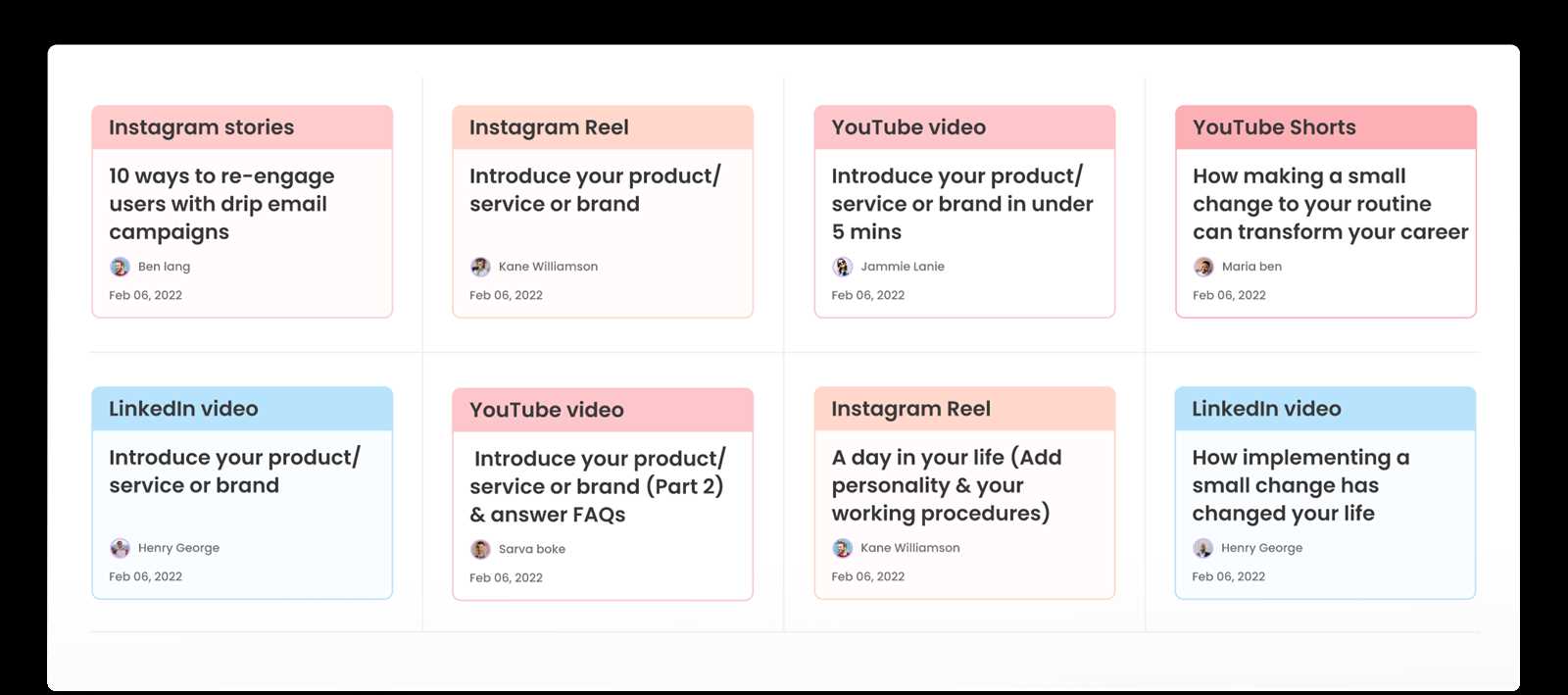 tiktok content calendar template