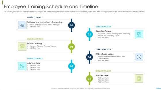 training calendar template ppt