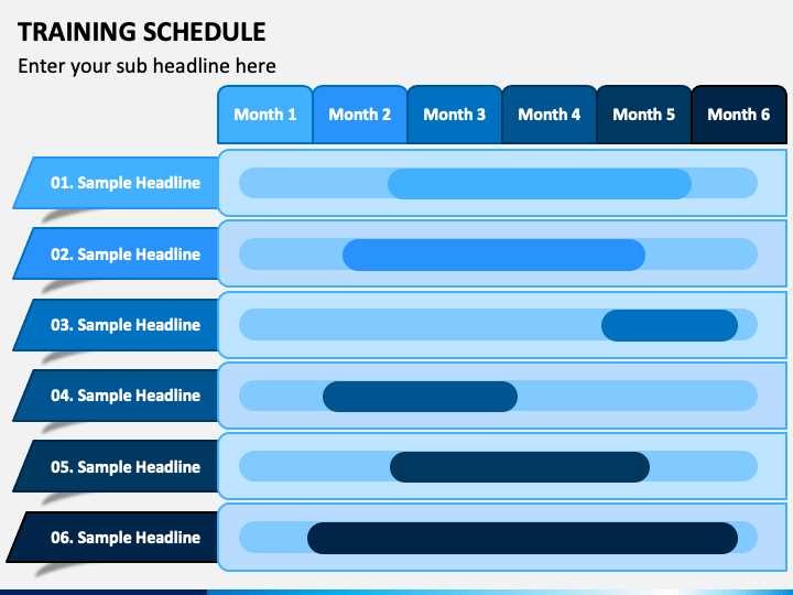 training calendar template ppt