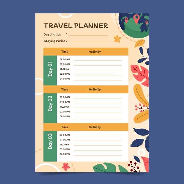 travel calendar template