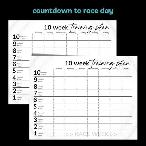 triathlon training calendar template