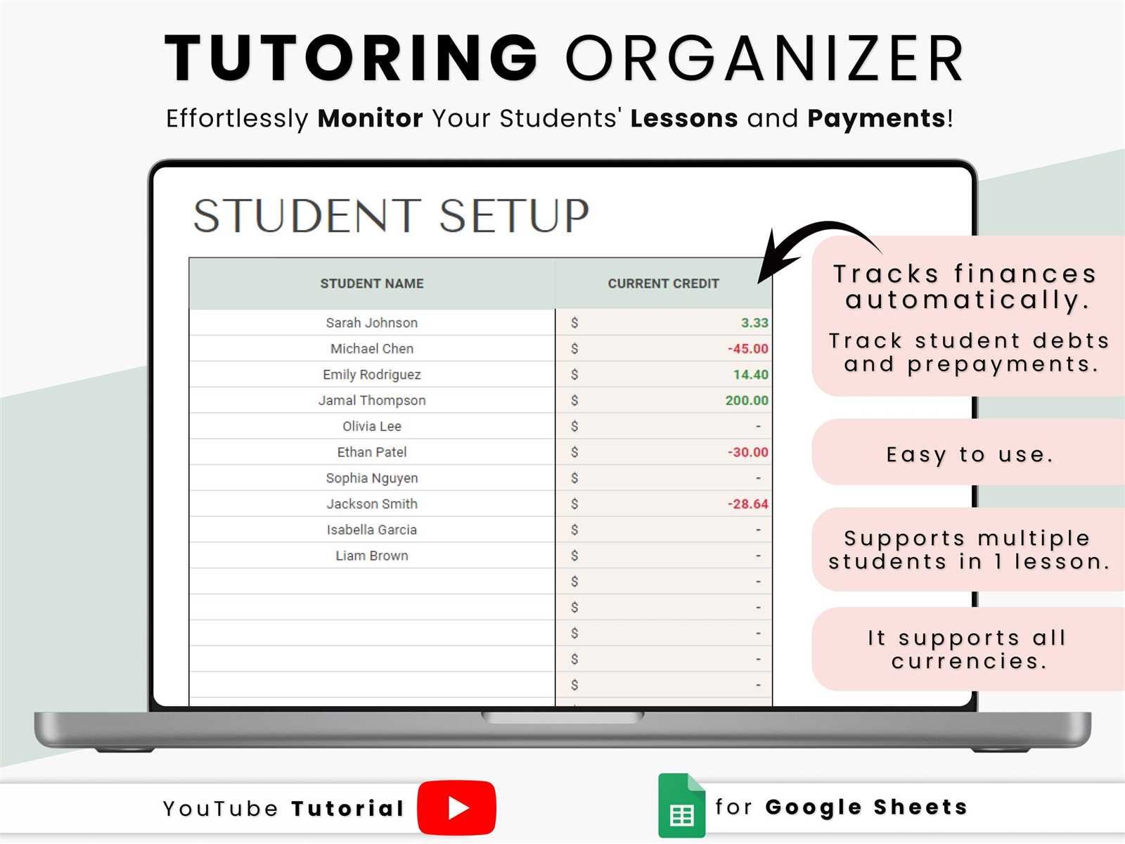 tutoring calendar template