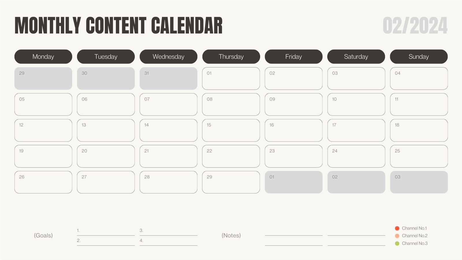 usable calendar template