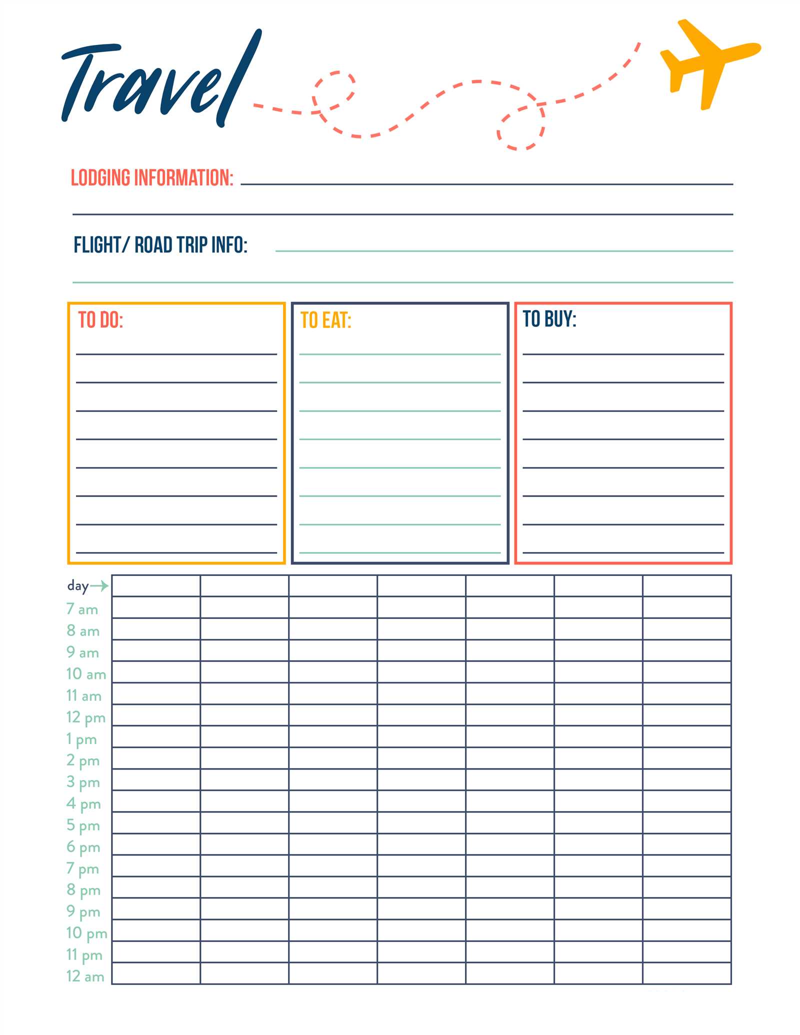 vacation planning calendar template