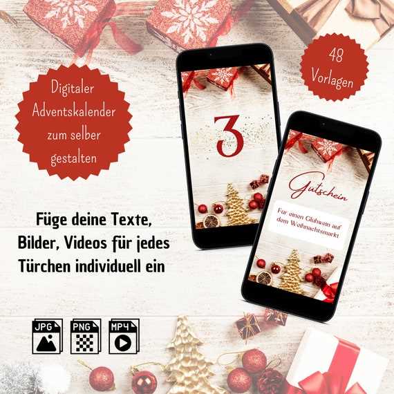 virtual advent calendar template