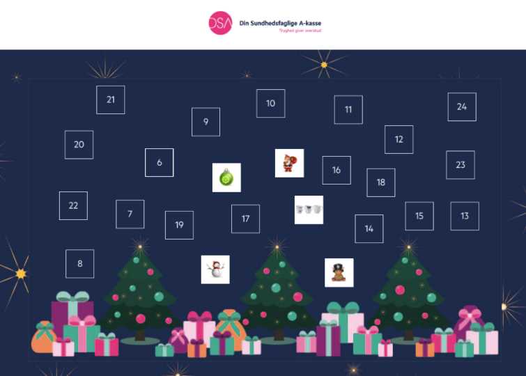 virtual advent calendar template