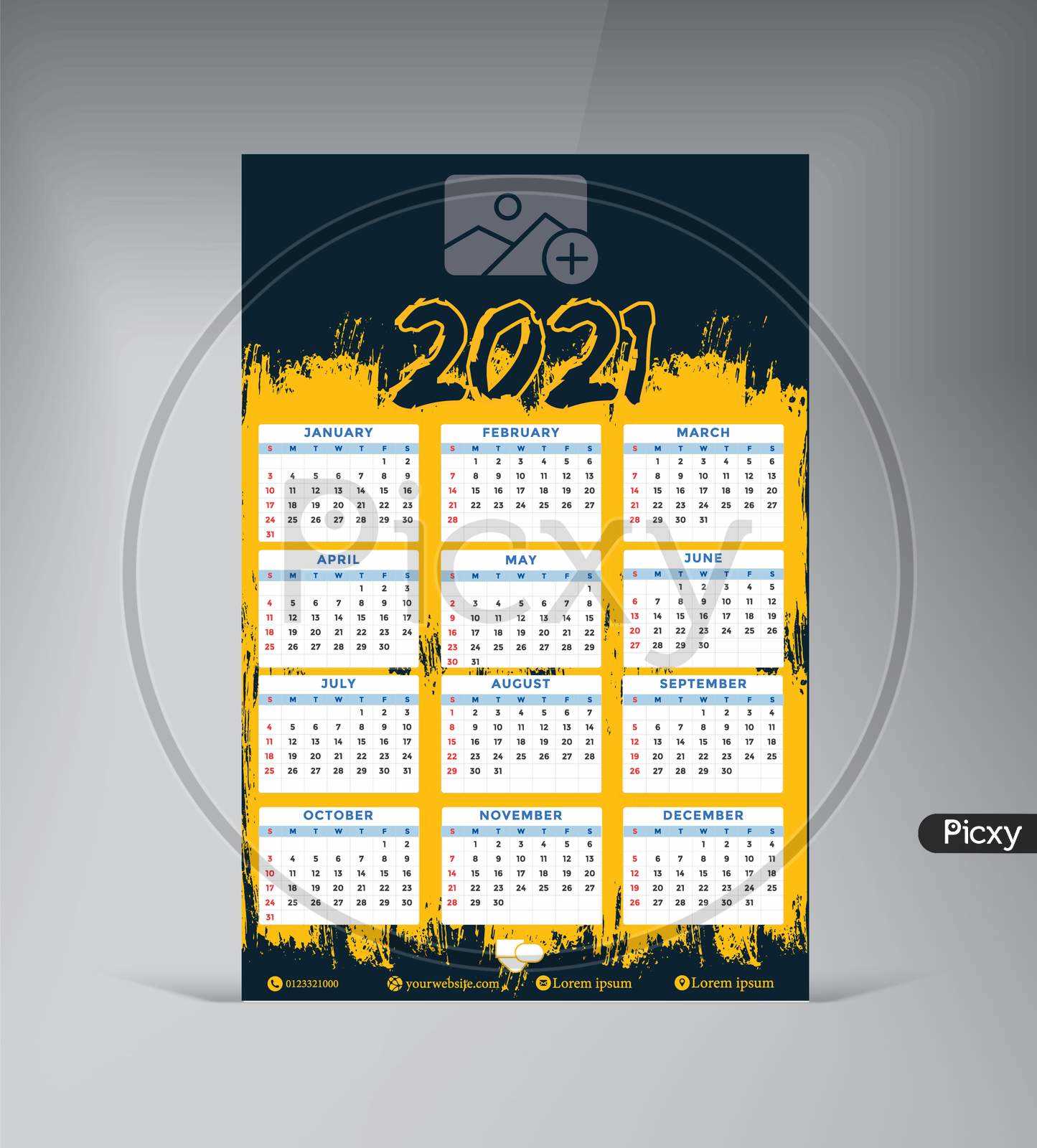 wall calendar template