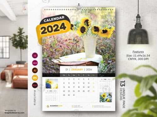 wall calendar template