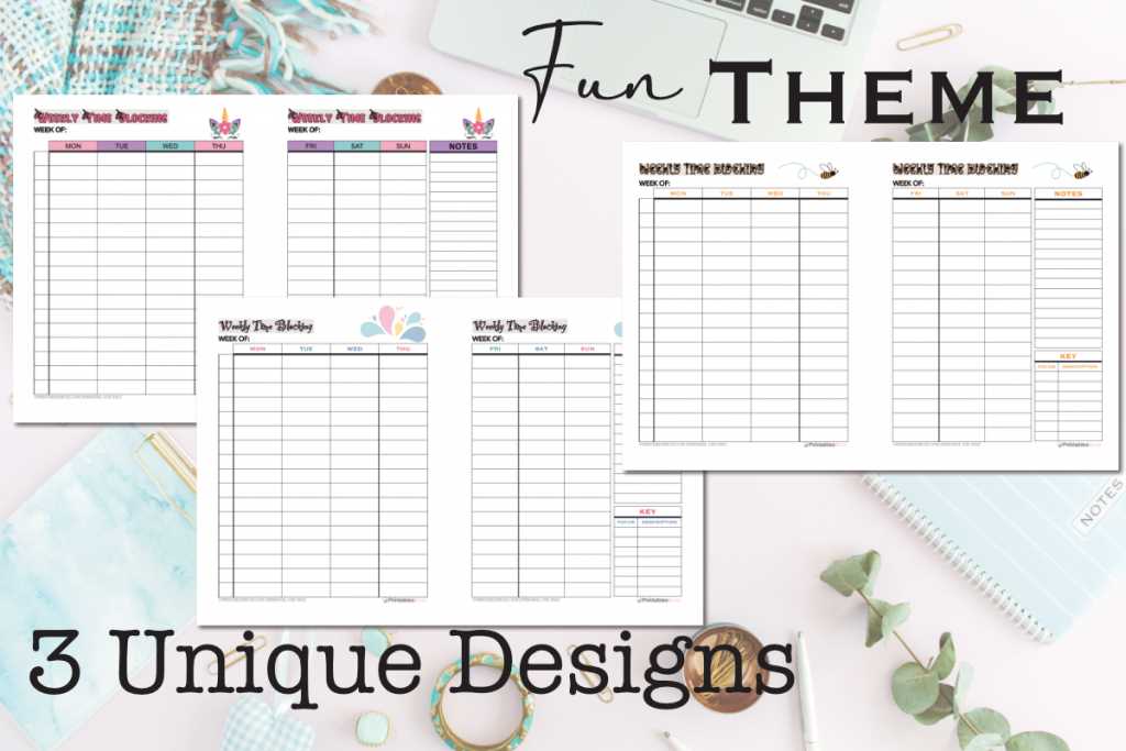 week calendar planner template