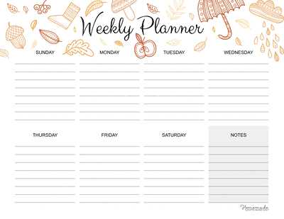 week view calendar template