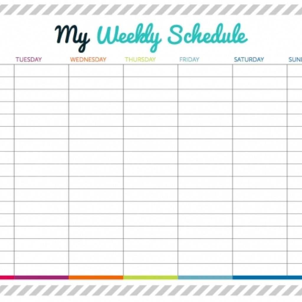 weekly calendar template with time slots