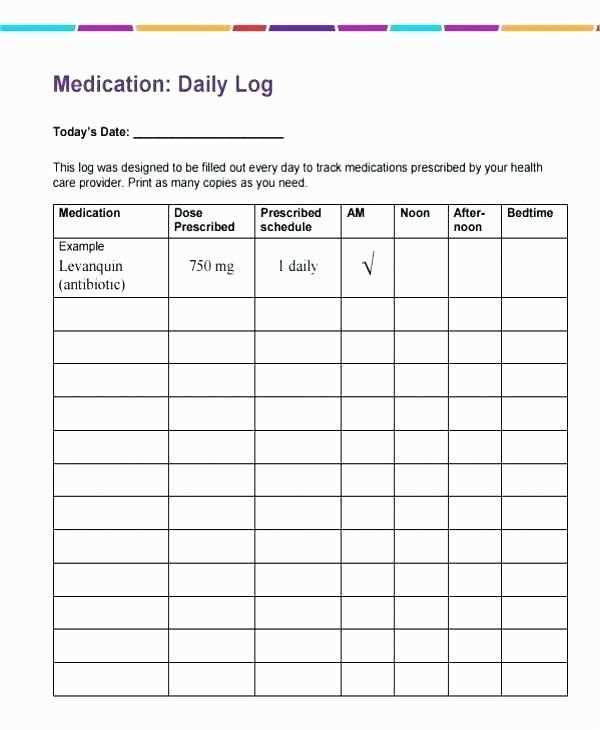 weekly medication calendar template