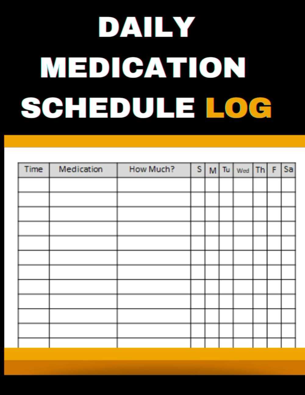 weekly medication calendar template