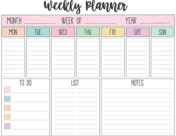 weekly monthly calendar template