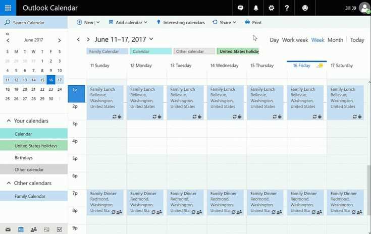 windows calendar template