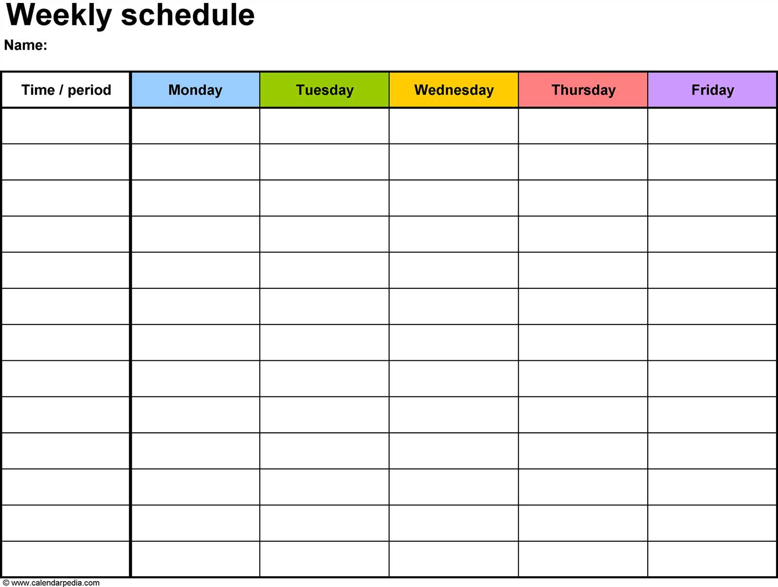 workout calendar template