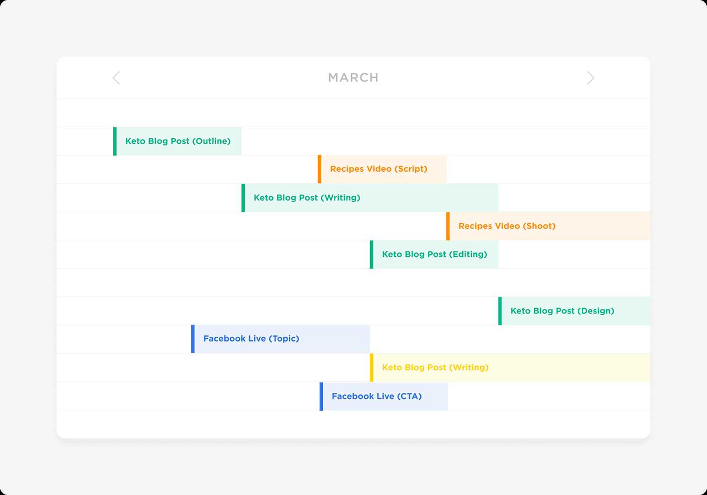 writing calendar template