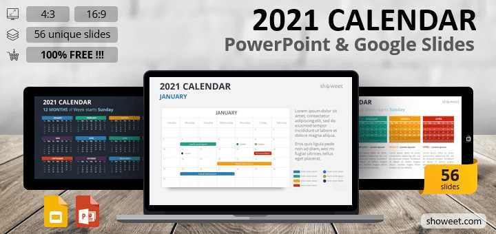 yearly calendar template powerpoint