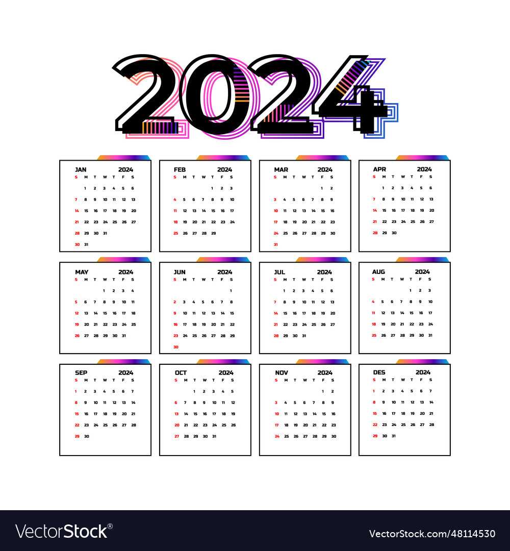 yearly wall calendar template