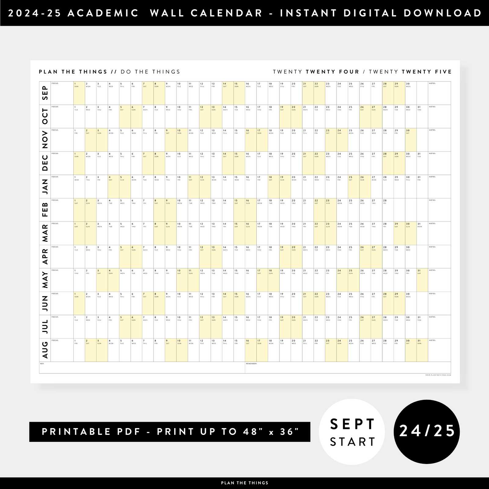 academic calendar template download