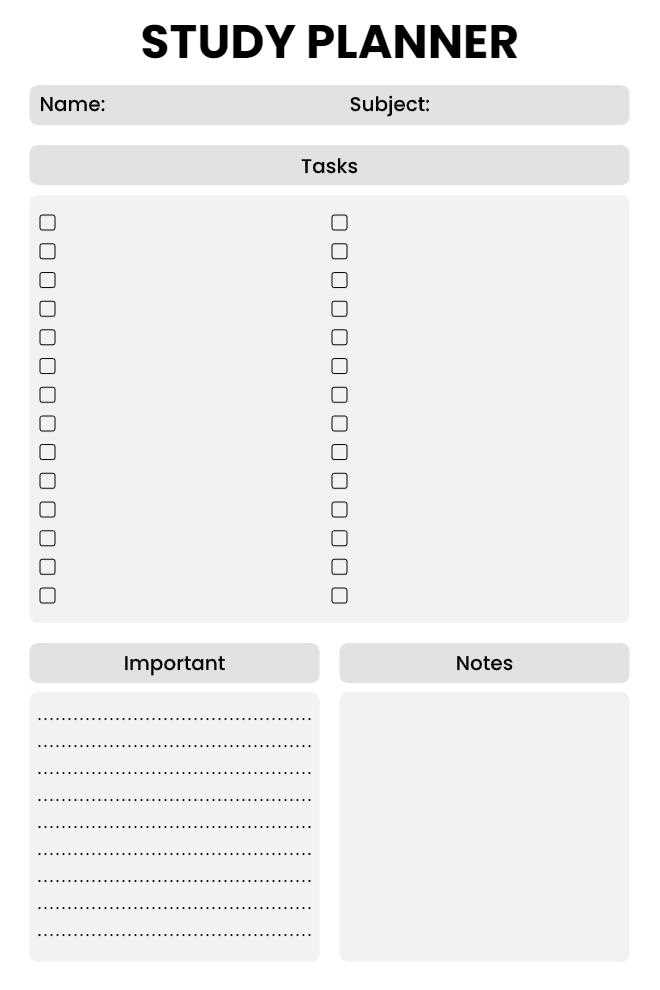 academic planning calendar template