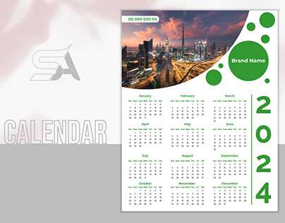 wall calendar design template