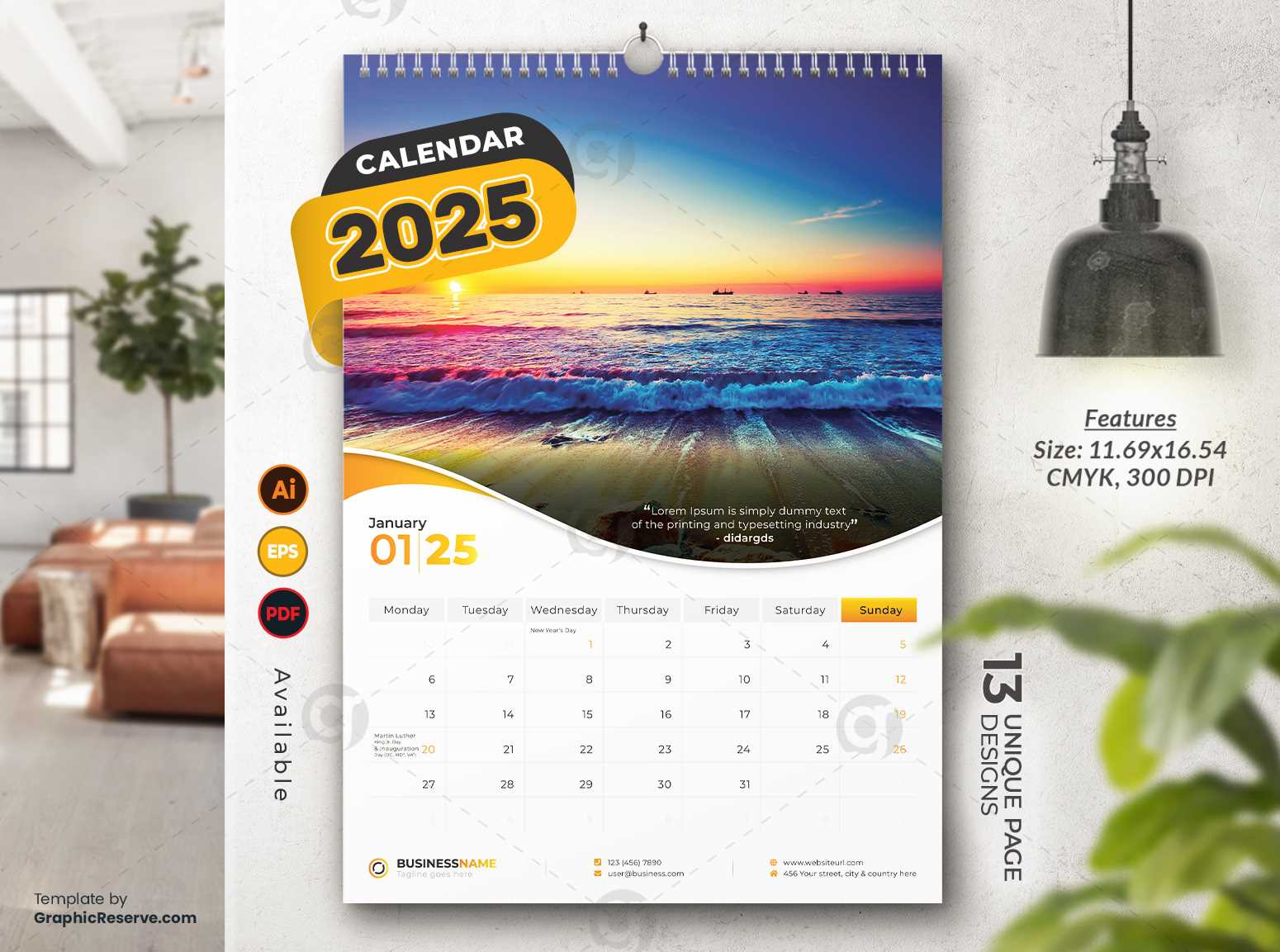 adobe illustrator calendar template