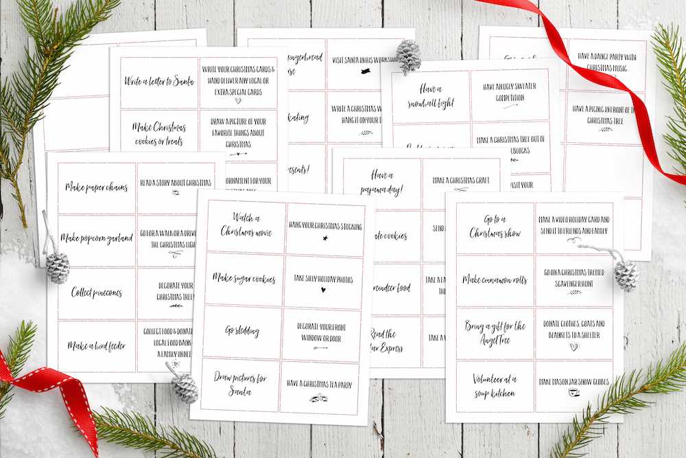 advent calendar card template