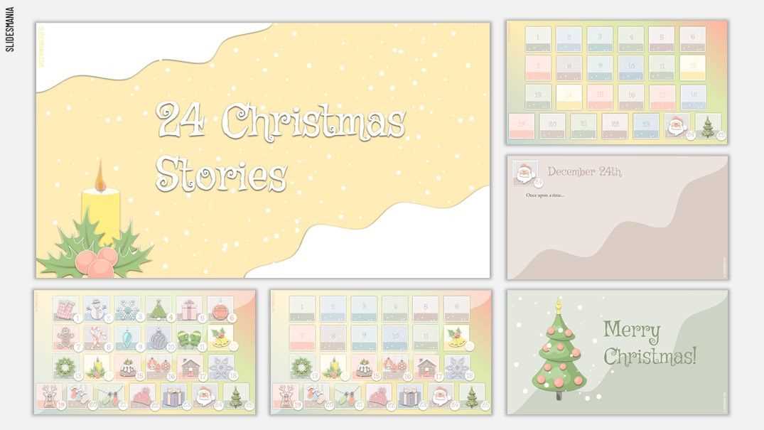 advent calendar powerpoint template