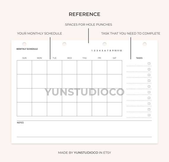 development calendar template