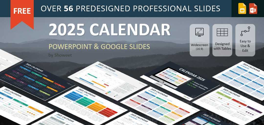 2025 calendar free template