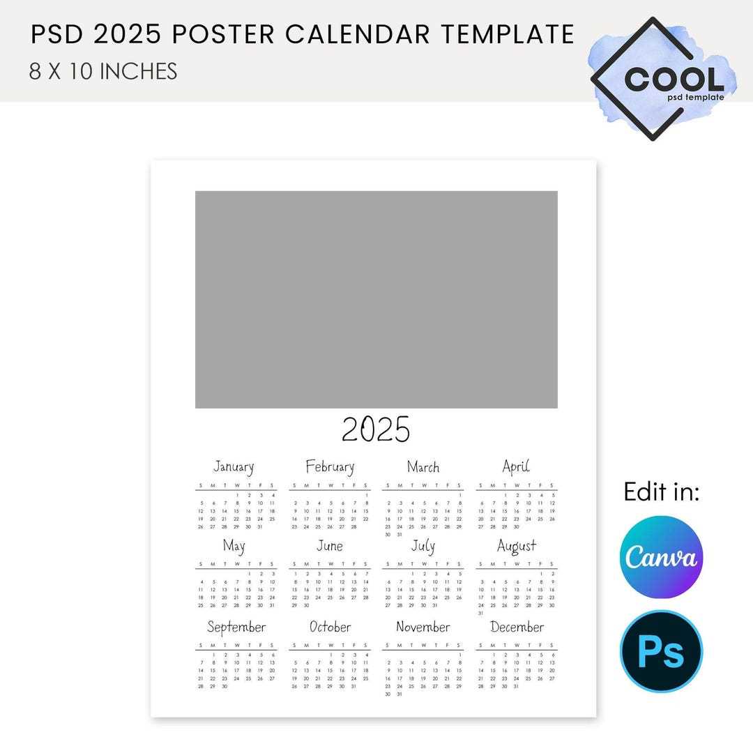 free calendar template psd