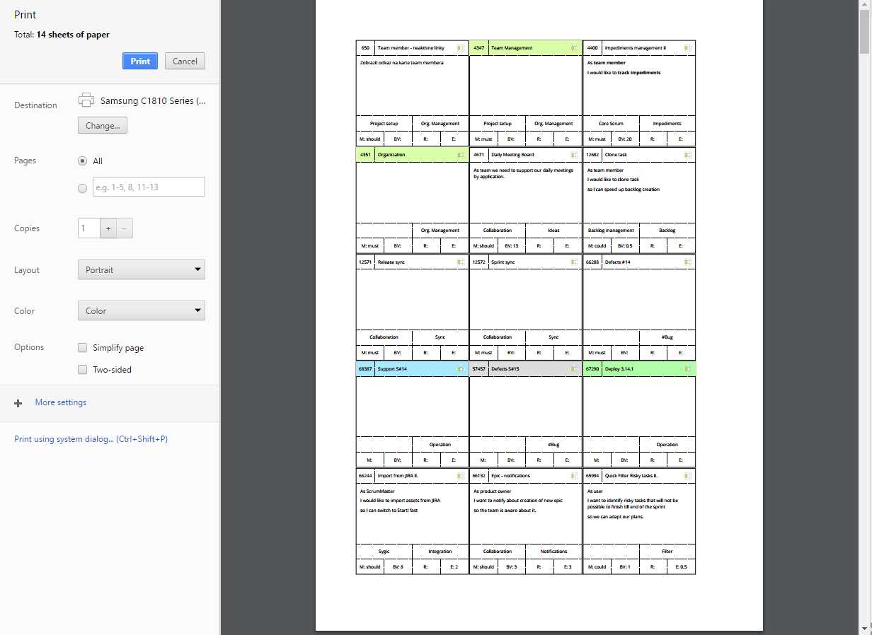 agile sprint calendar template