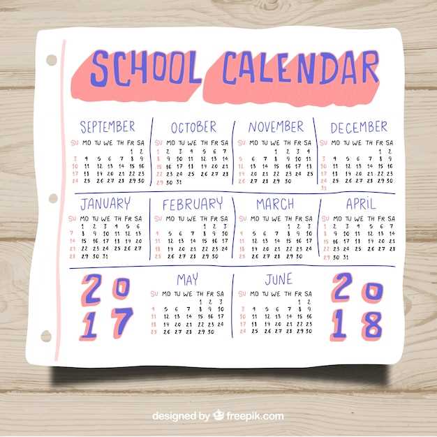 free printable academic calendar templates