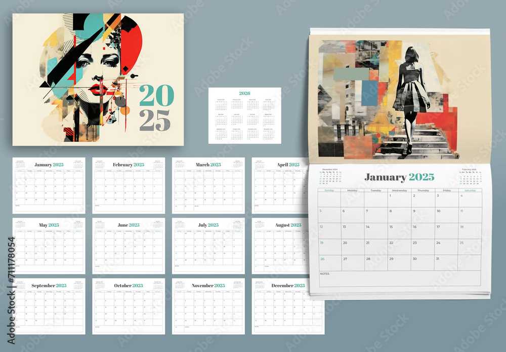 2025 calendar psd template