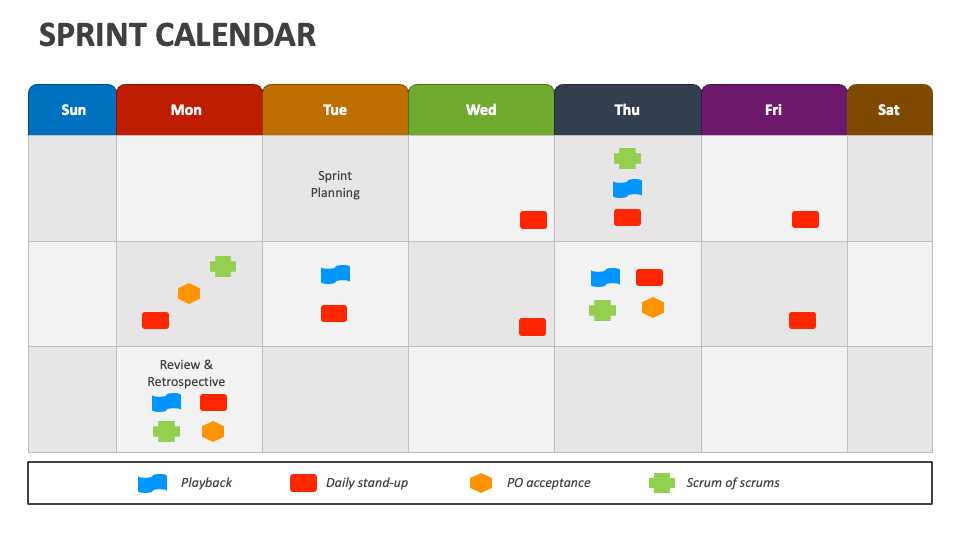 agile sprint calendar template