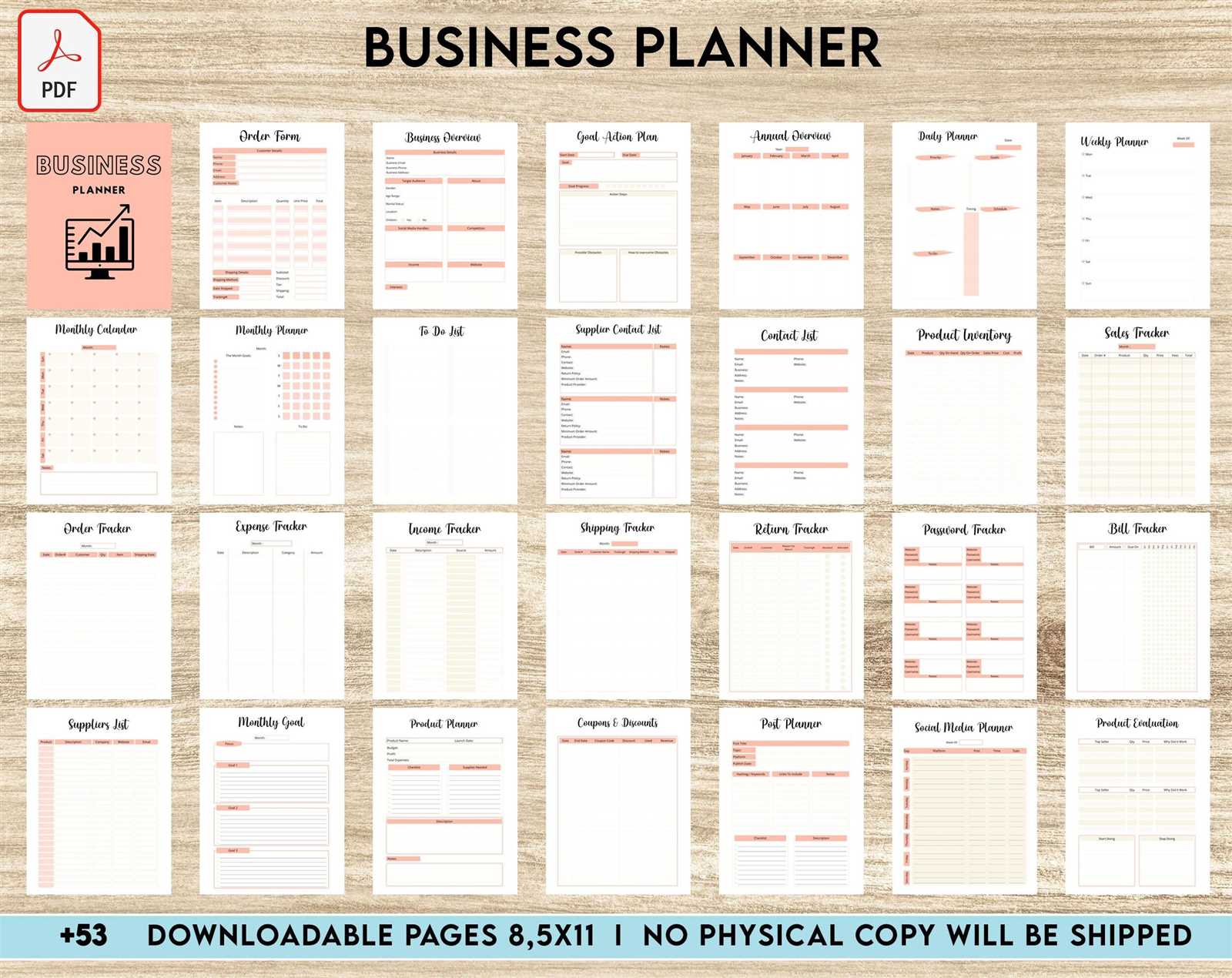 business planning calendar template